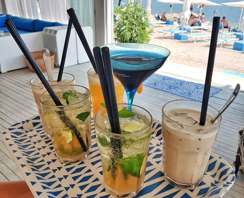 Coctails at Beach Bar Saint Dunat